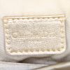 Dior Saddle clutch in beige and gold two tones monogram canvas Oblique and gold leather - Detail D3 thumbnail