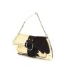 Dior Hardcore bag worn on the shoulder or carried in the hand in cream color and brown foal and brown canvas - 00pp thumbnail