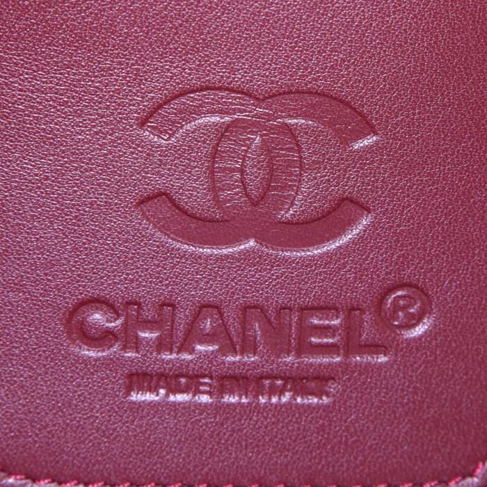 Valise cabine Chanel Coco Cocoon en toile matelassée noire et cuir noir - Detail D3