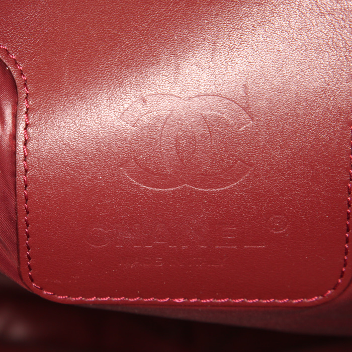 Chanel Coco Cocoon backpack in black quilted canvas and black leather - Detail D3