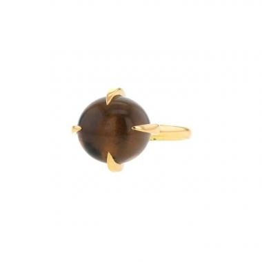 Anello Pomellato Veleno in oro rosa e quarzo fumé