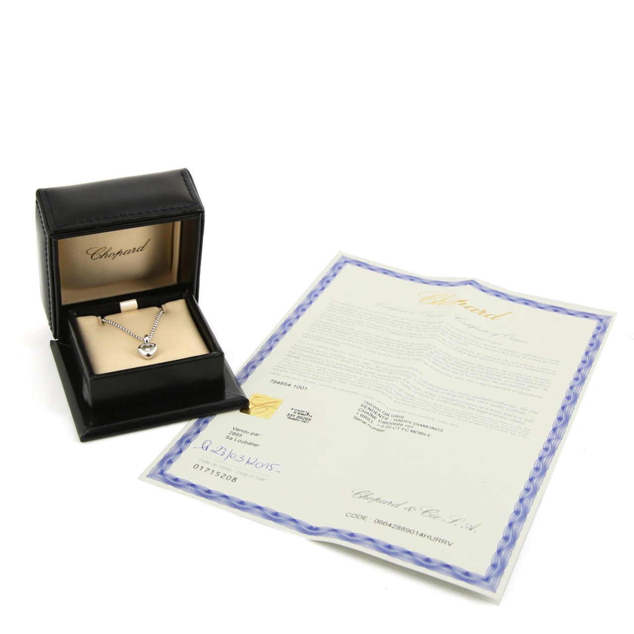 Sortija Chopard Happy Diamonds en oro blanco y diamantes - Detail D2