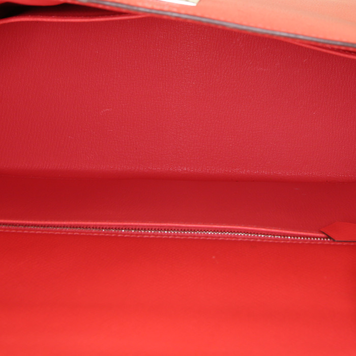 Hermes Kelly 32 cm handbag in pink Jaipur epsom leather - Detail D2