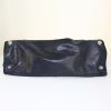 Balenciaga Work handbag in dark blue leather - Detail D4 thumbnail