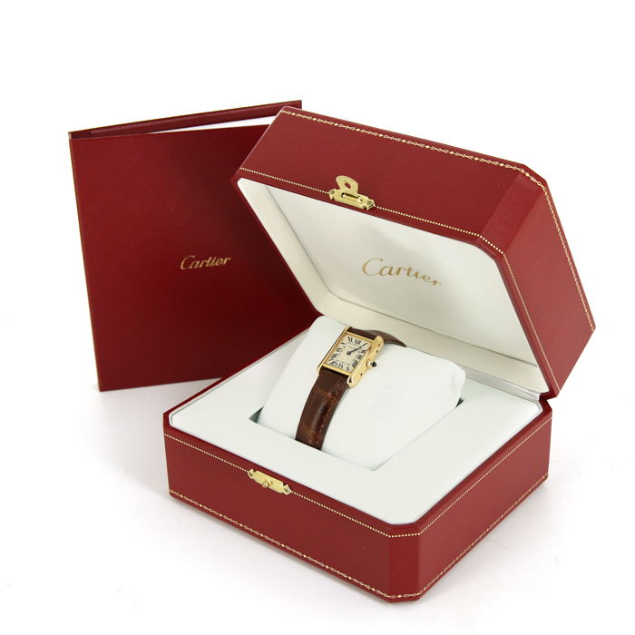 Cartier Tank Louis Cartier watch in yellow gold Circa  2017 - Detail D2