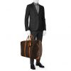 Louis Vuitton Sirius 50 soft suitcase in brown monogram canvas and natural leather - Detail D1 thumbnail