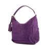 Yves Saint Laurent Multy handbag in purple grained leather - 00pp thumbnail