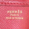 Hermes Evelyne large model shoulder bag in red epsom leather - Detail D3 thumbnail