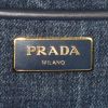 Prada Canapa shopping bag in dark blue denim canvas - Detail D3 thumbnail