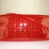 Sac de voyage Louis Vuitton Keepall Editions Limitées en vinyle dégradé rouge et vinyle rouge - Detail D5 thumbnail