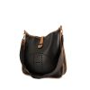 Hermes Evelyne medium model shoulder bag in black and gold Ardenne leather - 00pp thumbnail
