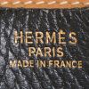 Sac bandoulière Hermes Evelyne moyen modèle en cuir Ardenne noir et gold - Detail D3 thumbnail