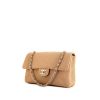Borsa a tracolla Chanel Timeless in jersey trapuntato beige - 00pp thumbnail