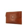 Hermes Rio large model pouch in brown Barenia leather - 00pp thumbnail