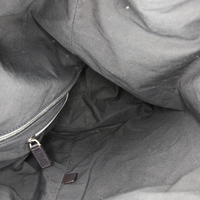 Sac porté épaule Berluti en cuir marron - Detail D2