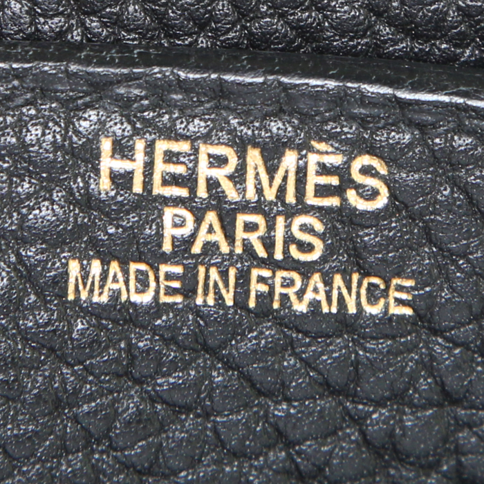 Hermès Sac à dépêches briefcase in black togo leather - Detail D3