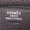 Borsa portadocumenti Hermès Sac à dépêches in tela marrone e pelle marrone - Detail D3 thumbnail