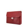 Hermès Sac à dépêches briefcase in red Mysore leather - 00pp thumbnail