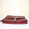Hermès Sac à dépêches briefcase in red Mysore leather - Detail D5 thumbnail