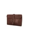 Hermes Jige pouch in brown epsom leather - 00pp thumbnail