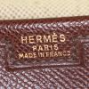 Bolsito de mano Hermes Jige en cuero epsom marrón - Detail D3 thumbnail