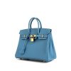 Hermes Birkin 25 cm handbag in Northern Blue Swift leather - 00pp thumbnail