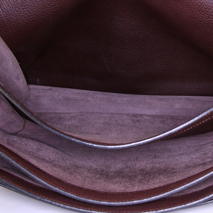 Hermès Sac à dépêches briefcase in brown leather taurillon clémence - Detail D2