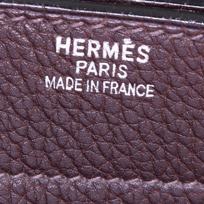 Hermès Sac à dépêches briefcase in brown leather taurillon clémence - Detail D3