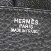 Borsa portadocumenti Hermès in pelle nera e pelle marrone - Detail D3 thumbnail