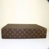 Borsa portadocumenti Louis Vuitton President in tela monogram cerata marrone e pelle naturale - Detail D3 thumbnail