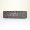 Goyard Jouvence pouch in black Goyard canvas and brown leather - Detail D4 thumbnail
