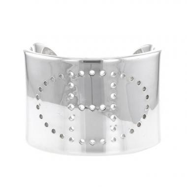 Bracelet manchette Hermès Eclipse grand modèle en argent