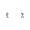 Poiray Tresse earrings in white gold and diamonds - 00pp thumbnail