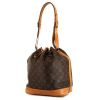 Shopping bag Louis Vuitton Grand Noé modello grande in tela monogram cerata e pelle naturale - 00pp thumbnail