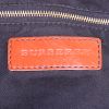 Burberry Salisbury bag worn on the shoulder or carried in the hand in beige Haymarket canvas and orange - Detail D3 thumbnail