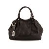 Gucci Sukey medium model bag worn on the shoulder or carried in the hand in brown monogram leather - 360 thumbnail