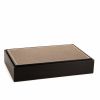 Boîte Hermès en bois palissandre et cuir Etoupe - 00pp thumbnail
