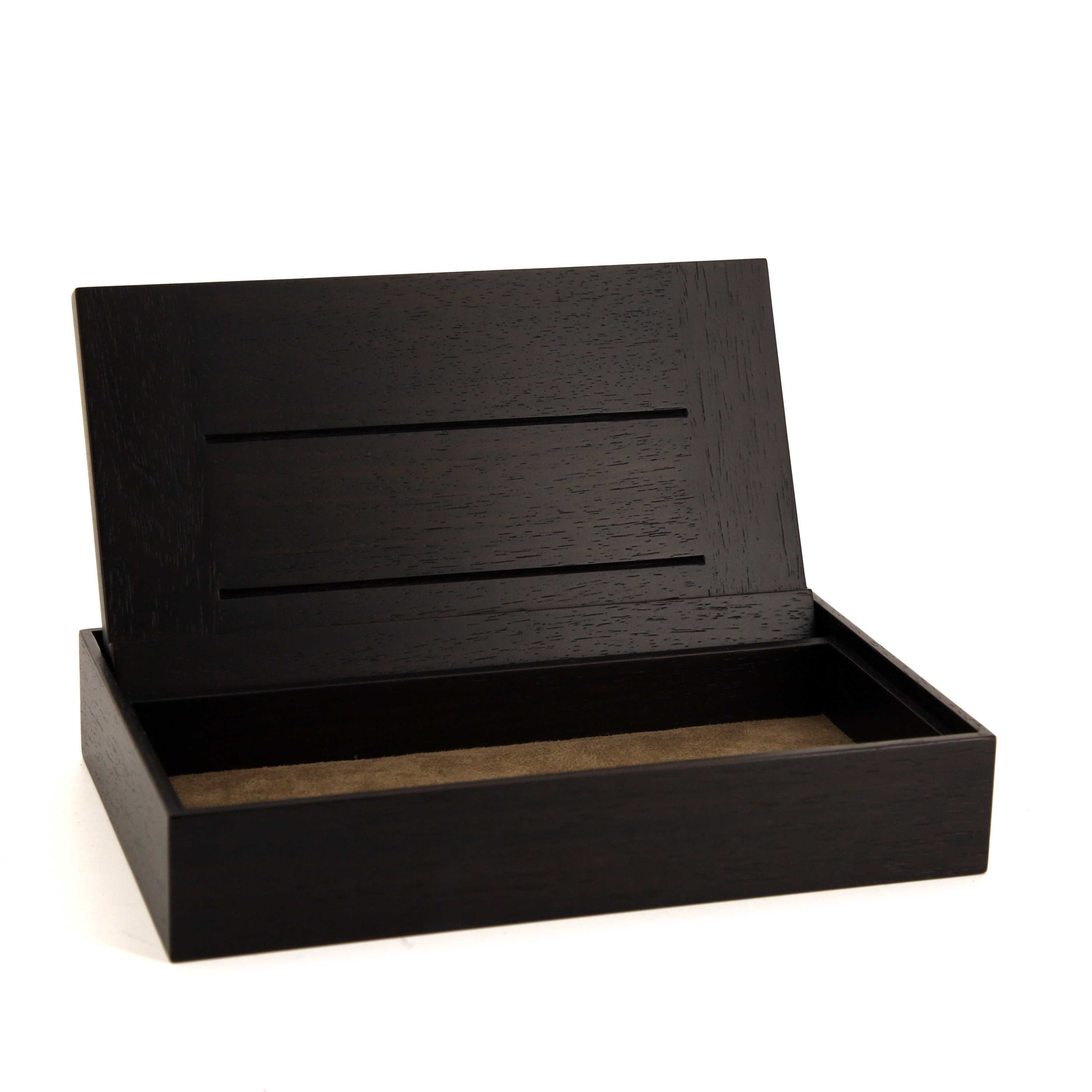 Boîte Hermès en bois palissandre et cuir Etoupe - Detail D1