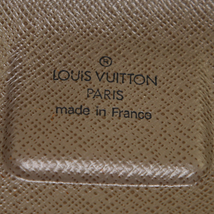 Sac bandoulière Louis Vuitton Geant Mage en toile taupe et toile marron - Detail D3