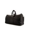 Bolsa de viaje Louis Vuitton Keepall 50 cm en lona Monogram negra y cuero negro - 00pp thumbnail