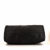 Bolsa de viaje Louis Vuitton Keepall 50 cm en lona Monogram negra y cuero negro - Detail D5 thumbnail