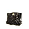 Chanel Vintage bag worn on the shoulder or carried in the hand in dark brown quilted leather - 00pp thumbnail