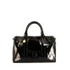 Chanel Boston 24 hours bag in black patent leather - 360 thumbnail