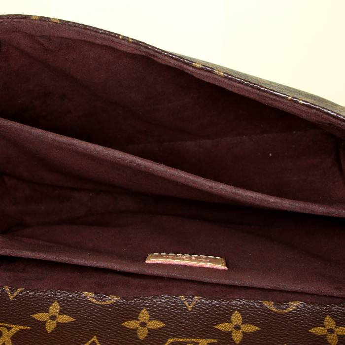 Louis Vuitton Metis shoulder bag in brown monogram canvas and natural leather - Detail D3