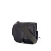 Hermès Cartouchière shoulder bag in navy blue epsom leather and black canvas - 00pp thumbnail