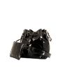 Chanel Petit Shopping shoulder bag in black patent leather - 00pp thumbnail