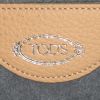 Tod's Wave shopping bag in beige and white grained leather - Detail D3 thumbnail