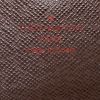 Portafogli Louis Vuitton Sarah in tela a scacchi ebana e pelle marrone - Detail D3 thumbnail