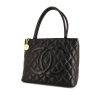 Chanel Medaillon - Bag shopping bag in black quilted leather - 00pp thumbnail