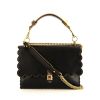 Fendi Kan I handbag in black leather - 360 thumbnail